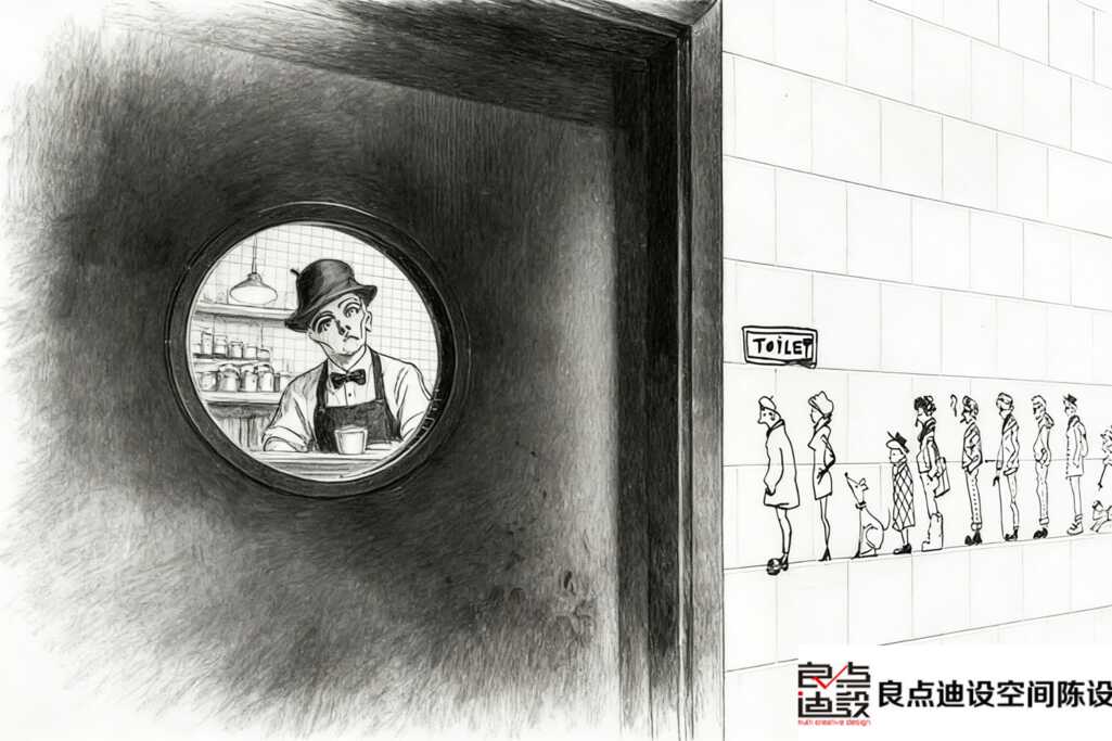 这家咖啡店的装修软装设计绝了!连排队上厕所都能拍出大片感!